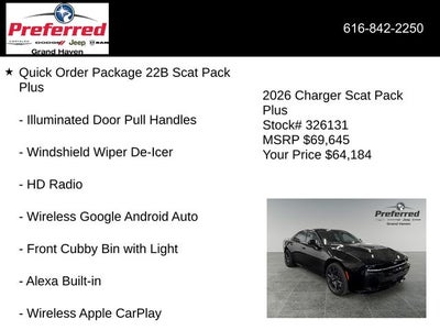 2026 Dodge Charger CHARGER SCAT PACK PLUS 4-DOOR AWD