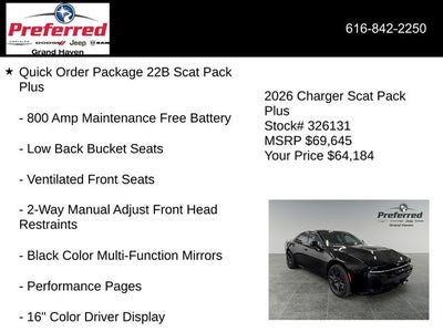 2026 Dodge Charger CHARGER SCAT PACK PLUS 4-DOOR AWD