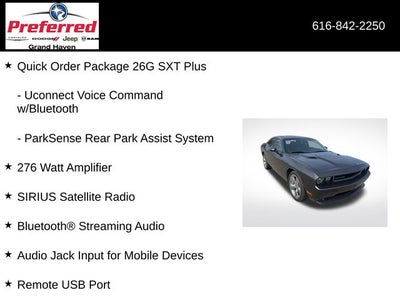 2014 Dodge Challenger SXT 3.6 Liter V6 2D Coupe Automatic