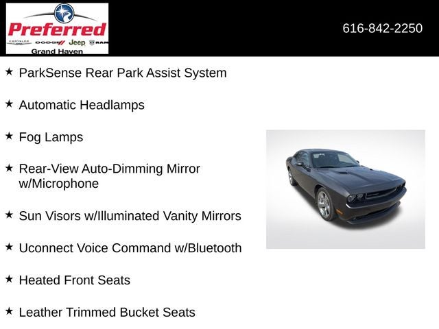 2014 Dodge Challenger SXT 3.6 Liter V6 2D Coupe Automatic