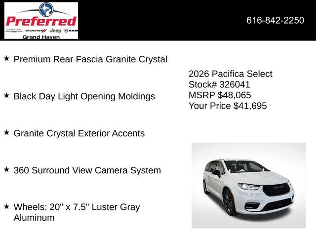 2026 Chrysler Pacifica PACIFICA SELECT