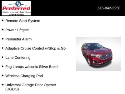 2023 Ford Edge SEL 2.0 Liter EcoBoost Turbocharged AWD Leather Seatin