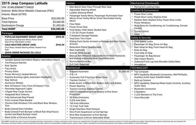 2019 Jeep Compass Latitude 4x4