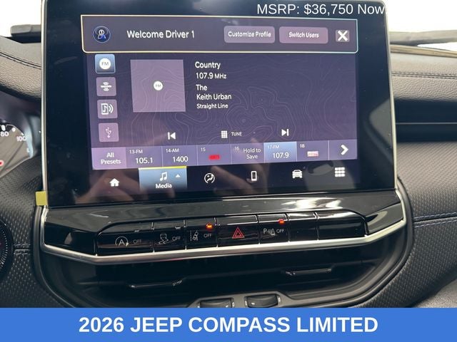 2026 Jeep Compass COMPASS LIMITED ALTITUDE 4X4