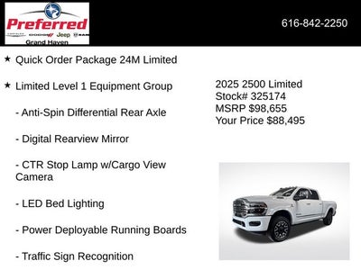 2025 RAM Ram 2500 RAM 2500 LIMITED CREW CAB 4X4 6'4' BOX