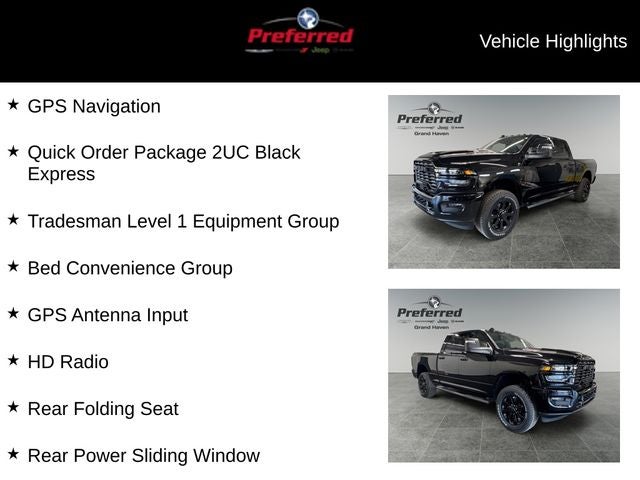 2026 RAM Ram 2500 RAM 2500 BLACK EXPRESS CREW CAB 4X4 6'4' BOX