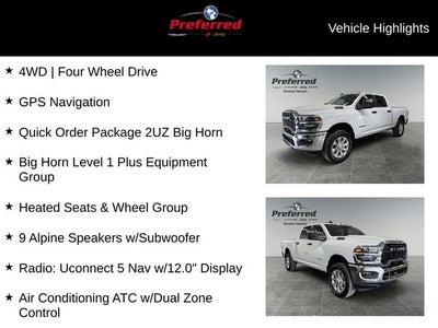 2026 RAM Ram 2500 RAM 2500 BIG HORN CREW CAB 4X4 6'4' BOX