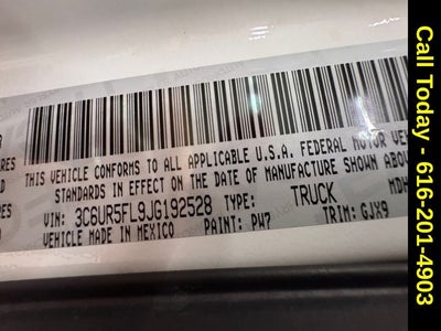 2018 RAM 2500 Laramie Crew Cab 4x4 6'4' Box