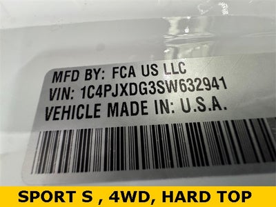 2025 Jeep Wrangler WRANGLER 4-DOOR SPORT S