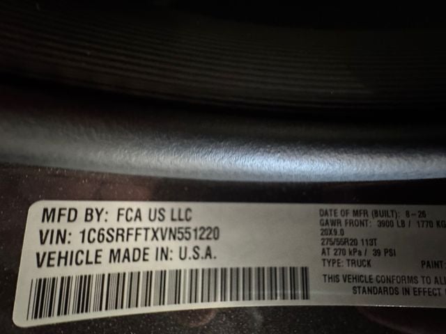 2027 RAM Ram 1500 RAM 1500 BIG HORN CREW CAB 4X4 5'7' BOX