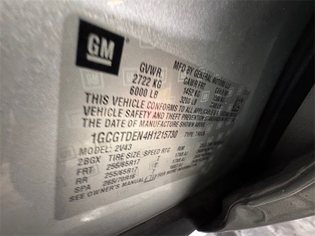 2017 Chevrolet Colorado Z71