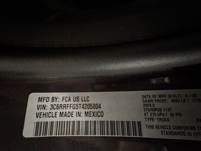 2026 RAM 1500 RAM 1500 BIG HORN CREW CAB 4X4 5'7' BOX