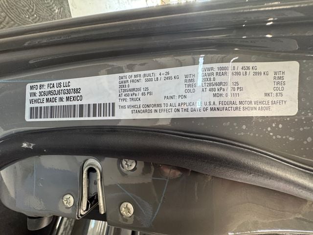 2026 RAM Ram 2500 RAM 2500 BIG HORN CREW CAB 4X4 6'4' BOX
