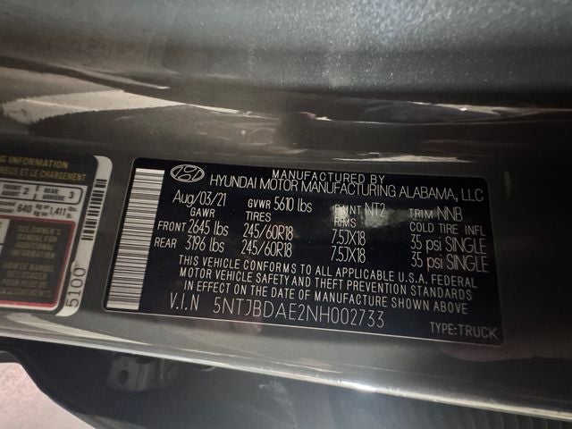2022 Hyundai Santa Cruz SEL