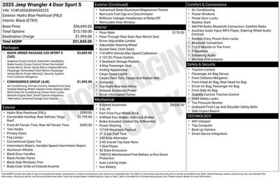 2025 Jeep Wrangler Sport S