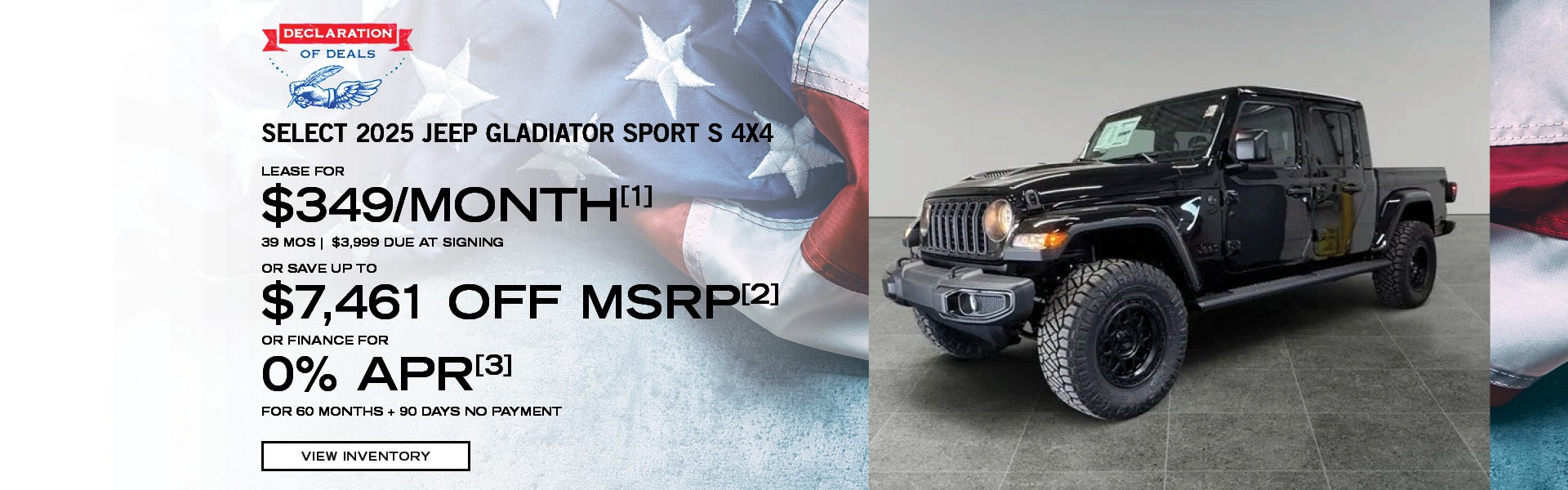 Select 2025 Jeep Gladiator Sport S 4x4