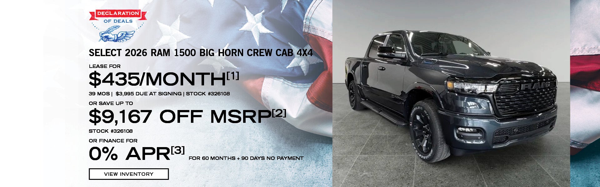 Select 2026 Ram 1500 Big Horn Crew Cab 4x4