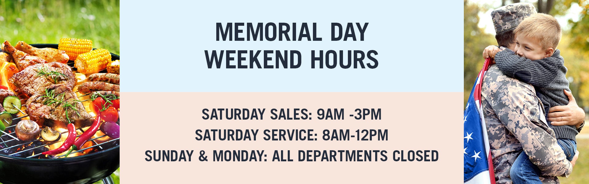 Memorial Day Hours