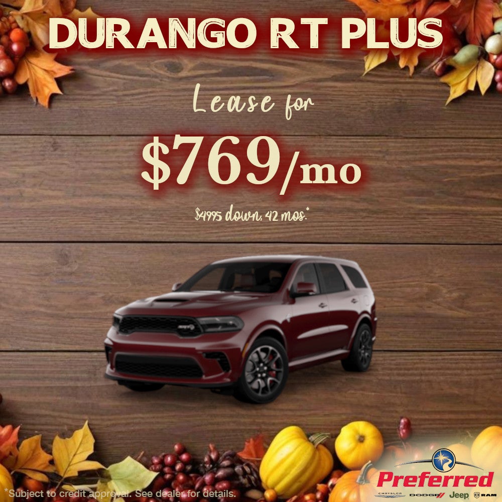 Dodge Durango RT Plus Lease